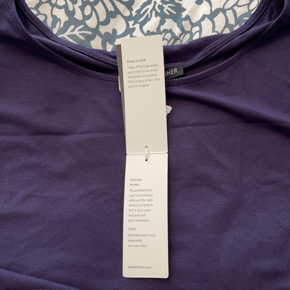 NWT ❤️Eileen Fisher❤️ Ballet sleeveless shift dress - navy size XL - Picture 10 of 14